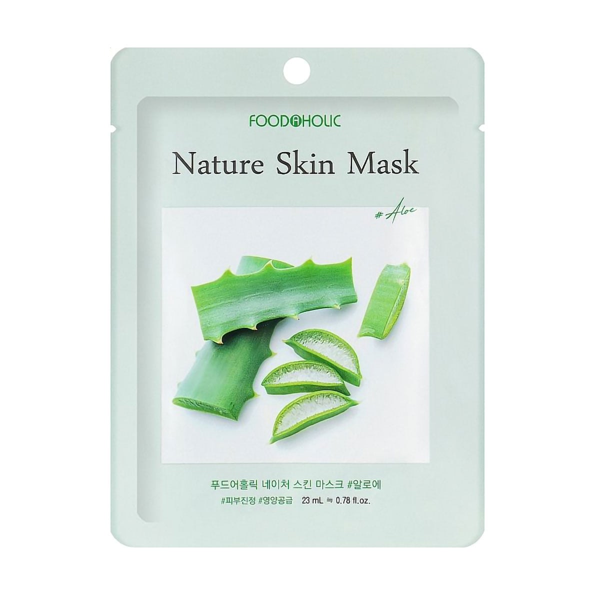 Тканинна маска для обличчя Food A Holic Nature Skin Mask Aloe з екстрактом алое, 23 мл